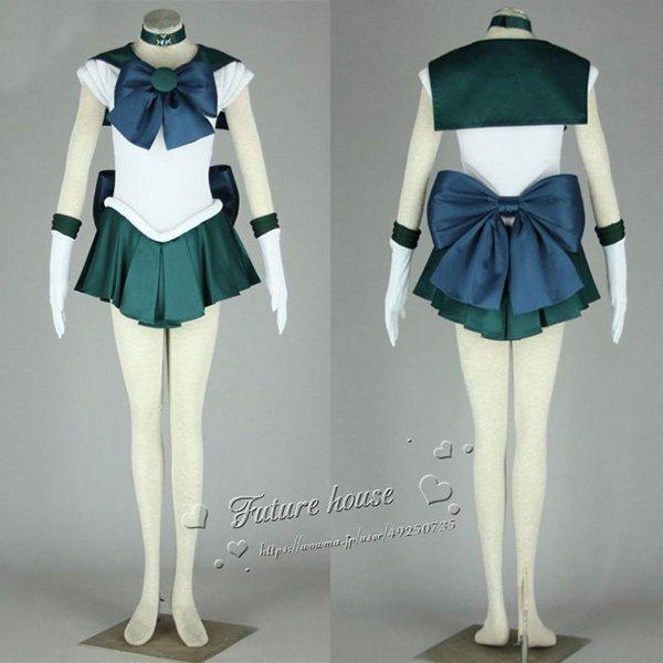 美少女戦士セーラームーン風 海王 みちる コスプレ衣装 cos子供用サイズ 大人用サイズ セーラーマ...