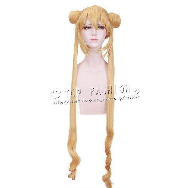 2019新作 美少女戦士セーラームーン 風 月野 うさぎ コスプレウィッグ かつら120cm WIG...