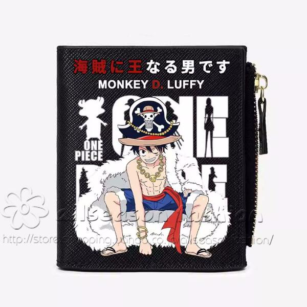 ONE PIECE（ワンピース） 風 財布 ファスナー付き小銭入れ 可愛い  ショートタイプ  収納...