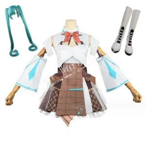 2023 初音ミク(はつね みく)Hatsune Miku サンシャイン休暇 コスプレ 衣装 ウィッグ 靴 cosplay アニメ ゲーム コスチューム パーティー ハロウィン仮装｜allseasonfashion