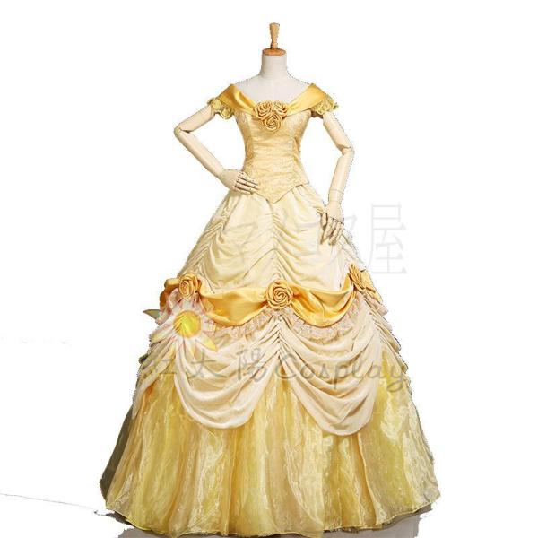 ハロウィン ベル コスプレ 衣装 ディズニー コスチューム 大人 美女と野獣 コーデ プリンセス レ...