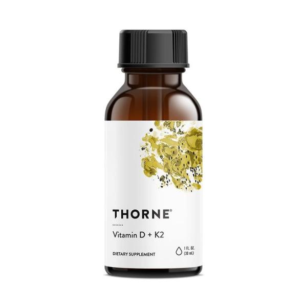 Thorne Research(ソーンリサーチ)健康 ビタミンD3 K2 栄養補助食品-30 ML