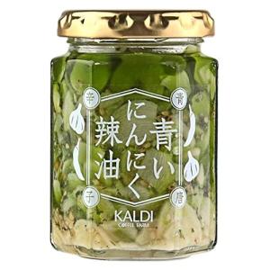 GO-EN カルディ KALDI 青いにんにく辣油 青唐辛子 120g ラー油 ニンニク ジャー｜allshop02