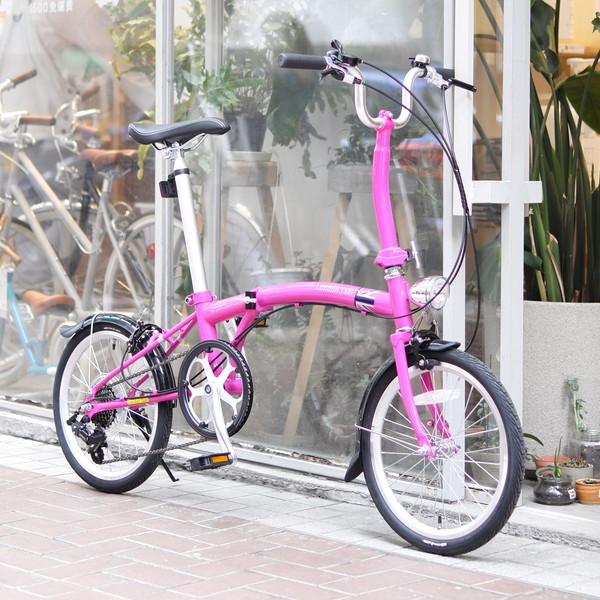 折りたたみ自転車 London Taxi ロンドンタクシー 16インチ ライト付 7段ギア コンパク...