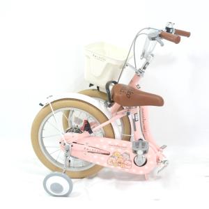 すみっコぐらし 折りたたみ 子供用自転車 16インチ スチール製フレーム