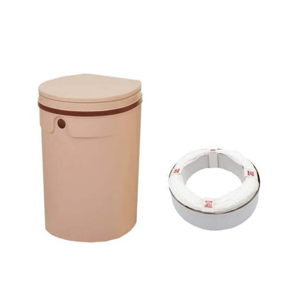 DEO PAIL デオペール おむつ処理ポット 専用カセット1個付 ミニ 12L ライトピンク ごみ...