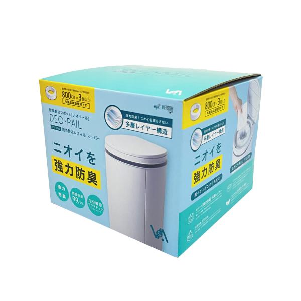 DEO・PAIL デオペール用 カセット 多層強力防臭 おむつ処理ポット用 ゴミ箱 カートリッジ 後...