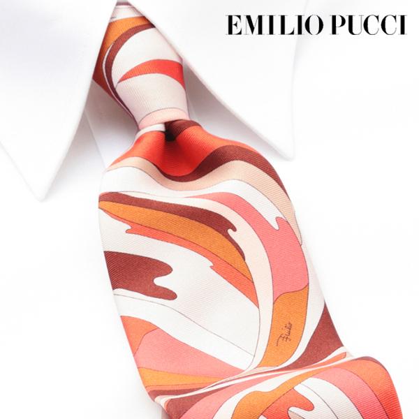 ネクタイ エミリオプッチ EMILIO PUCCI 新作 ブランド おしゃれ シルク ギフト 新社会...