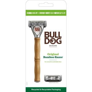 ブルドッグ bulldog オリジナル バンブーホルダー （刃付き＋替刃１コ） ＋替刃４コ コンボパックの商品画像