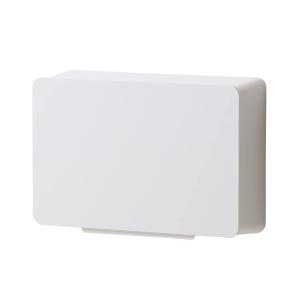 ideaco(イデアコ) どんな壁にも貼れる 収納ケース ホワイト WALL pocket W (ウォールポケットW)