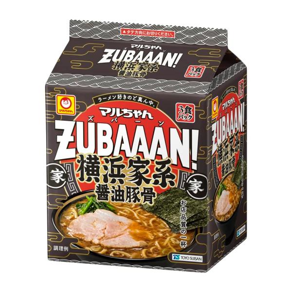 マルちゃん マルちゃんZUBAAAN 横浜家系醤油豚骨 3食パック 130g×3食パック×9個