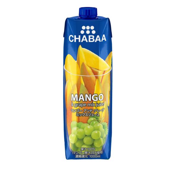 CHABAA 100%ミックスジュース マンゴー 1000ml