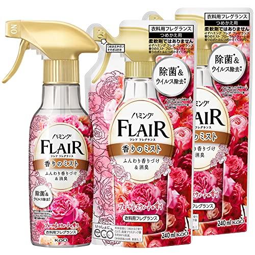 まとめ買いフレアフレグランスミスト フローラル&amp;スウィート 本体270ml+詰め替え240ml*2個