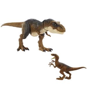ジュラシックワールド　ティム　レックス　ヴェロキラプトル　フィギュア マテル ジュラシックワールド (JURASSIC WORLD) ダメージ ひかる T