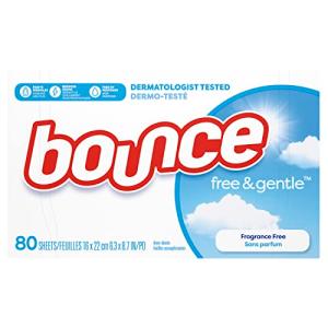 Bounce 無料＆ジェントル柔軟仕上げ剤シート、80カウントの商品画像