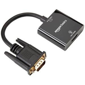 Amazonベーシック コンパクトアダプター HDMI  ~VGA  3.5mmオーディオポート付き