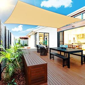 Jackhouse 日除けシェード サンシェード クールシェード 300x300cm UVカット 紫外線95％カット 遮光率85% 撥水 遮熱 高い耐