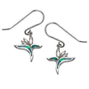 ハワイアンジュエリー ピアス 14K ピンクゴールド プルメリア フープ