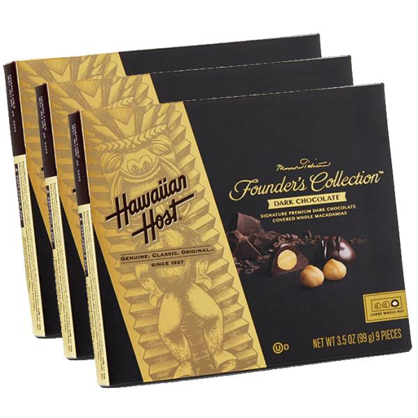 ダークチョコレート スクエア(9粒)   3箱セット