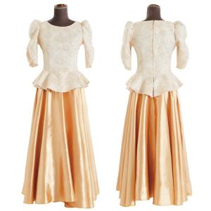 キャンペーン ジャガード 袖有りタイプ フラ ドレス