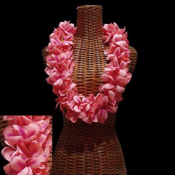 ハワイアンレイ  アロハプルメリアダブルレイ ピーチ