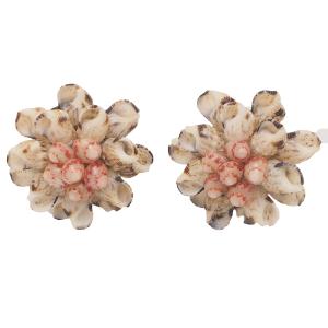 ニイハウシェル 本格 ピアス イヤリングにも交換可 モミ カヘレラニ