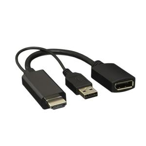 安心の日本企業 適格請求書発行可 HDMI to DP 変換アダプタ 4K DisplayPort Display USB 変換ケーブル ディスプレイの商品画像