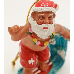 ハワイ クリスマス オーナメント サンタクロース Xmas サンタ 飾り 装飾 ハワイアン雑貨 インテリア サーフィン （SURFING）｜alohadiaries