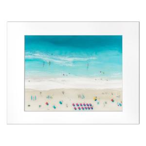 ハワイ アート 絵画 Sarah Caudle サラカードル （Waikiki Beach） ハワイアン インテリア 海 ビーチ 風景 絵 サーフィン｜alohadiaries