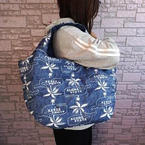 新柄 ハワイアンバッグ 中綿トートバッグ フラ...の詳細画像5
