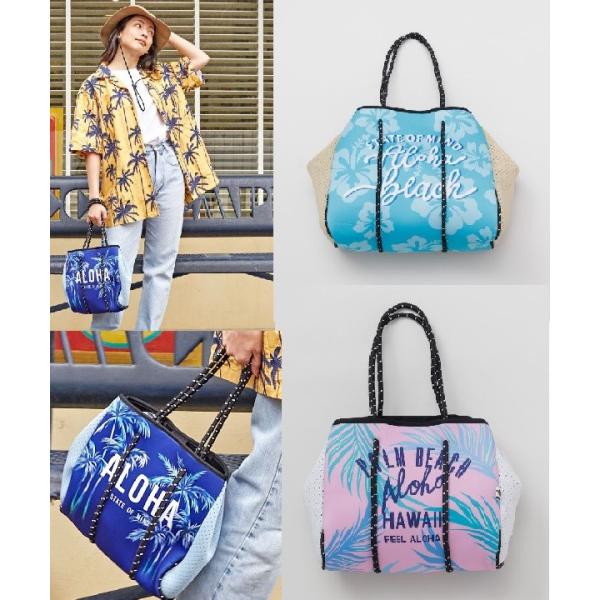 特価 送料無料ハワイアンバッグ ネオプレーン トートバッグ ハワイアン雑貨   買い物バッグ ALO...