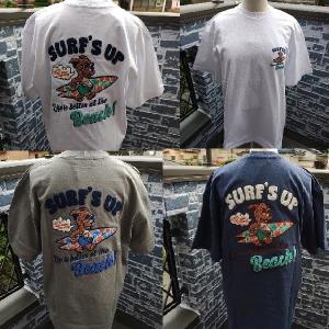 特価 送料無料 ハワイアンTシャツ サーフズアップ BOARD DOG 刺しゅうT 243SU1ST210 メンズTシャツ半袖 犬 SURF'S UP ハワイアン 刺しゅうTシャツ サーフボード
