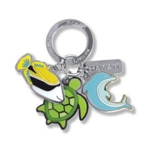 ハワイ キーホルダー キーチェーン ハワイアン 雑貨 アイランドヘリテージ Key Chain Charms マリーン Marine｜alohahiyori