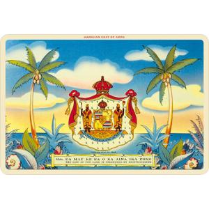 ハワイ ポストカード ビンテージカード Aloha Nui  Hawaiian Coat of Arms｜alohahiyori
