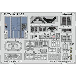 エデュアルド 1/72 ダグラス A-1J スカイレイダー エッチングパーツ (ハセガワ用) プラモデル用パーツ EDU73784の商品画像