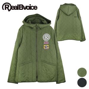 リアルビーボイス キルティングジャケット メンズ オリジナル デザイン カーキー 黒 RBV ARMY EMBLEM QUILTING JACKET RealBvoice 10121-10449