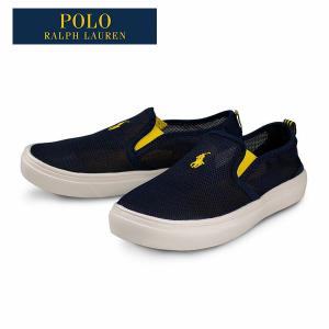 ポロ・ラルフローレン スニーカー キッズ 人気 ブランド ネイビー 紺 WAYSON　ウェイソン （メッシュ)  POLO RALPH LAUREN RF101710-C｜aloheart