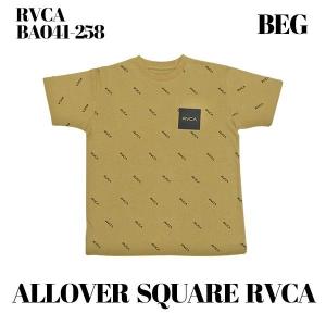 ルーカ 新作 メンズ 人気ブランド Tシャツ 海 半袖 ロゴ バレンタイン RVCA ALLOVER SQUARE RVCA BA041-258の商品画像