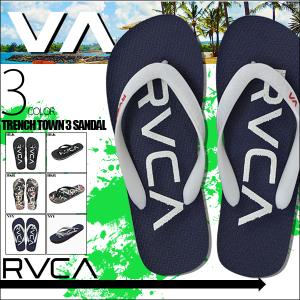 ルーカ ビーチサンダル メンズ バレンタイン かっこいい 24cm 25cm 26cm 27cm 28cm ブラック ネイビー 黒 紺 ボタニカル リゾート RVCA BA041-978