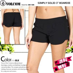 ボルコム パンツ 人気ブランド 女性用 スイムウェア ヨガウェア レディース ボードショーツ サーフパンツ 水着 海 短パン 黒 ブラック VOLCOM O0811600
