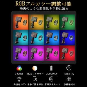 自撮りライト 撮影用ライト RGB フルカラー...の詳細画像1