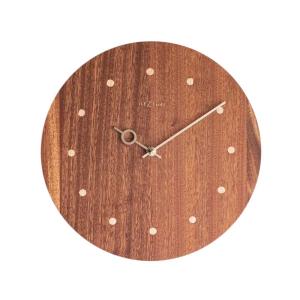 壁時計 掛時計 NEXTIME ネクスタイム ウォールクロック Dowel Flat ブラウン / NXT-J031 ウッド PastPresent Series