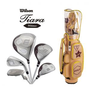 ウイルソン レディース Tiara Niino クラブ8本セット ゴルフ 3点セット オリジナルカーボン 2024年モデル Wilsonの商品画像