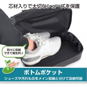 ティゴラ シューズ収納2層式ゴルフボストンバッ...の詳細画像3