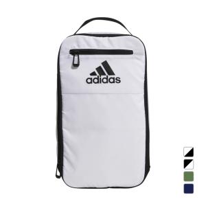 アディダス シューズバッグ HA3183 正面に小物を収納できるファスナーポケット付き