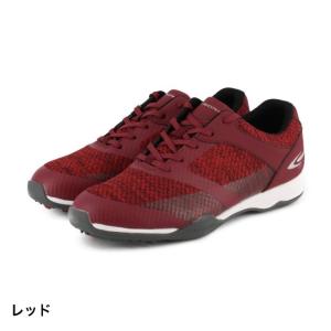ティゴラ ゴルフシューズ スパイクレスシューズ TR0S1048 メンズ ゴルフ シューレース式スパイクレスシューズ 3E レッド TIGORA