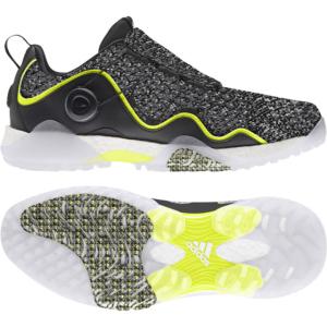 アディダス ゴルフシューズ コードカオス ボア21 KZI13 PRIMEBLUE プライムブルー サステナブル メンズ ゴルフ ダイヤル式スパイクレス 2E ブラック adidas