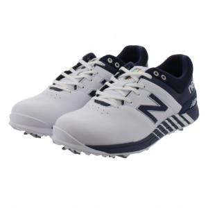 ニューバランス プロモデル ゴルフシューズ UG2500 UG25002E メンズ ゴルフ シューレース式スパイク 2E ホワイト×ネイビー New Balance