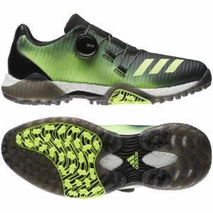 アディダス レディース ゴルフシューズ コードカオス ボア EPC88 ゴルフ ダイヤル式スパイクレス 2E ブラック×グリーン ウィメンズ adidas