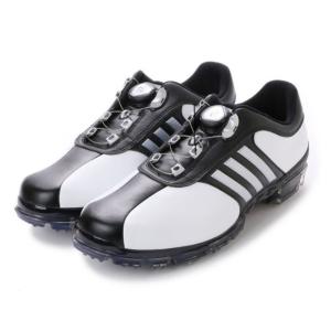 アディダス メンズ ゴルフ ダイヤル式 ゴルフシューズ ピュアメタル ボア プラス ソフトスパイク : ホワイト×ブラック WI941 adidas